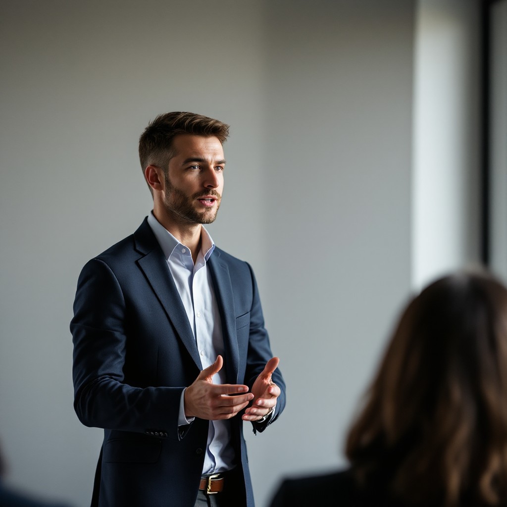 Two people grooming a dog